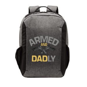 Armed And Dadly Deadly Father For Fathers Day Vector Backpack