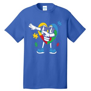 Autism Awareness Dabbing Puzzle Cool Gift Tall T-Shirt