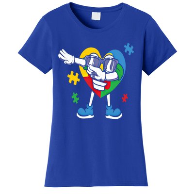 Autism Awareness Dabbing Puzzle Cool Gift Women's T-Shirt