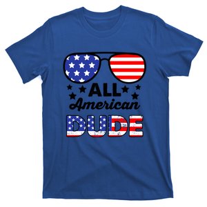 All American Dude 4th Of July Patriotic Sunglasses Great Gift T-Shirt