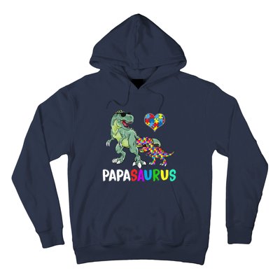 Autism Awareness Dinosaur Papasaurus Papa Hoodie