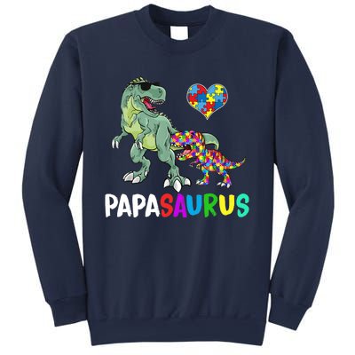 Autism Awareness Dinosaur Papasaurus Papa Sweatshirt