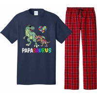 Autism Awareness Dinosaur Papasaurus Papa Pajama Set