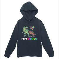 Autism Awareness Dinosaur Papasaurus Papa Urban Pullover Hoodie