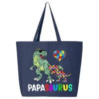 Autism Awareness Dinosaur Papasaurus Papa 25L Jumbo Tote