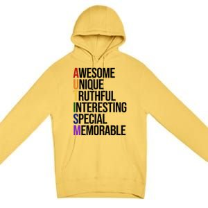 Autism Awesome Definition Premium Pullover Hoodie