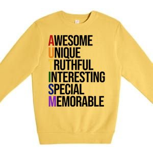 Autism Awesome Definition Premium Crewneck Sweatshirt