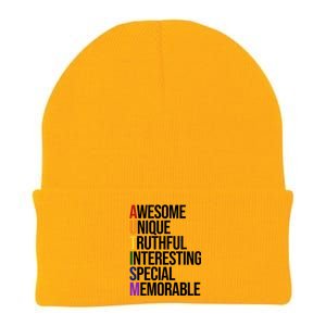 Autism Awesome Definition Knit Cap Winter Beanie