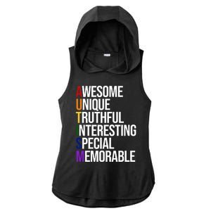 Autism Awesome Definition Ladies PosiCharge Tri-Blend Wicking Draft Hoodie Tank