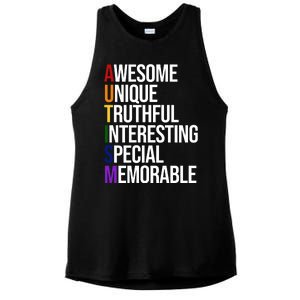 Autism Awesome Definition Ladies PosiCharge Tri-Blend Wicking Tank