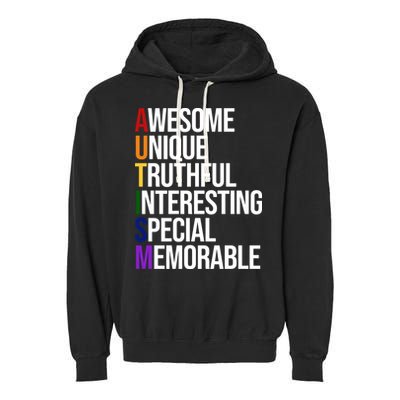 Autism Awesome Definition Garment-Dyed Fleece Hoodie