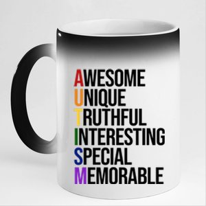 Autism Awesome Definition 11oz Black Color Changing Mug