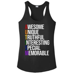 Autism Awesome Definition Ladies PosiCharge Competitor Racerback Tank