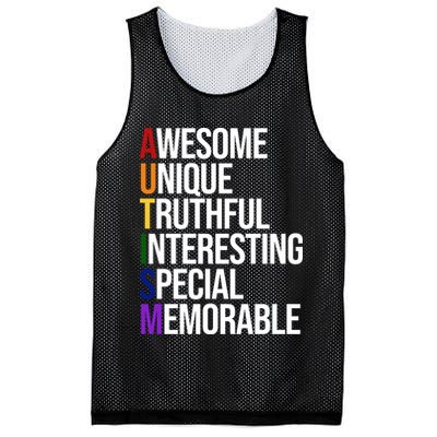 Autism Awesome Definition Mesh Reversible Basketball Jersey Tank