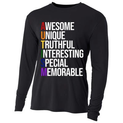 Autism Awesome Definition Cooling Performance Long Sleeve Crew