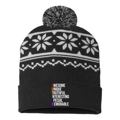 Autism Awesome Definition USA-Made Snowflake Beanie