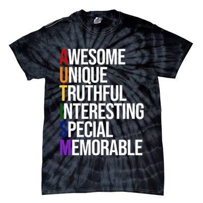 Autism Awesome Definition Tie-Dye T-Shirt