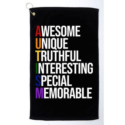 Autism Awesome Definition Golf Towel