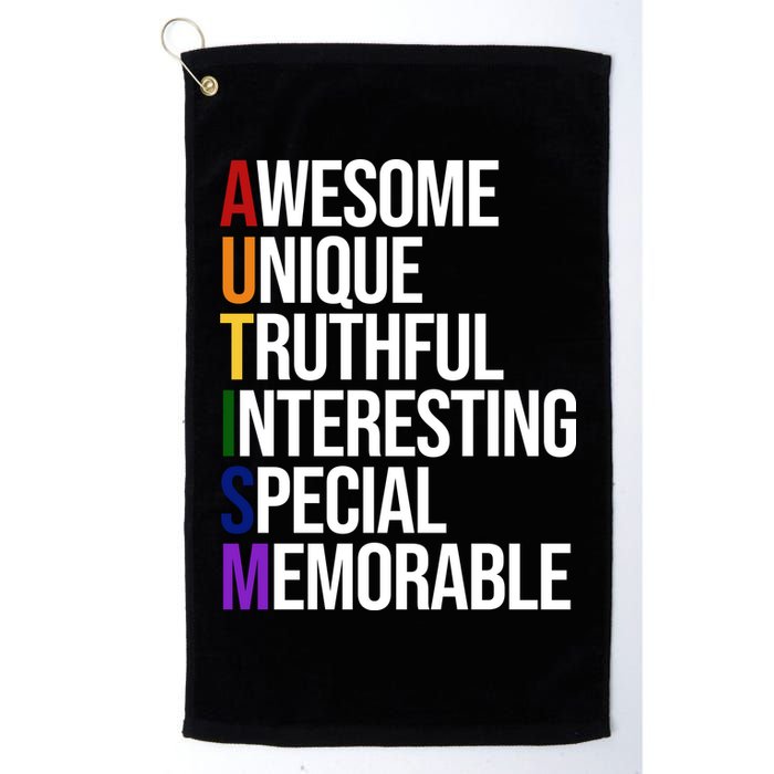 Autism Awesome Definition Golf Towel