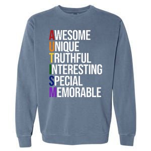 Autism Awesome Definition Garment-Dyed Sweatshirt