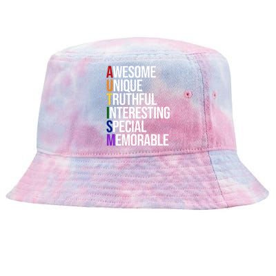 Autism Awesome Definition Tie-Dyed Bucket Hat