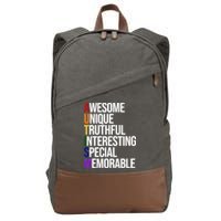 Autism Awesome Definition Cotton Canvas Backpack
