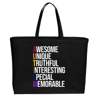 Autism Awesome Definition Cotton Canvas Jumbo Tote