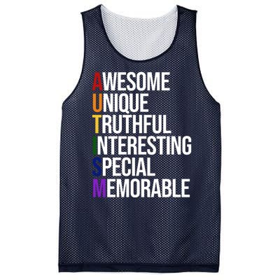 Autism Awesome Definition Mesh Reversible Basketball Jersey Tank