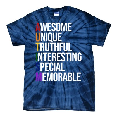 Autism Awesome Definition Tie-Dye T-Shirt