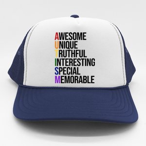 Autism Awesome Definition Trucker Hat