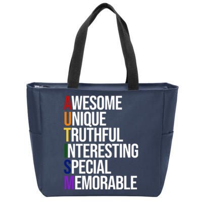 Autism Awesome Definition Zip Tote Bag