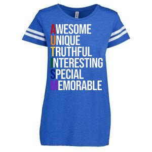 Autism Awesome Definition Enza Ladies Jersey Football T-Shirt