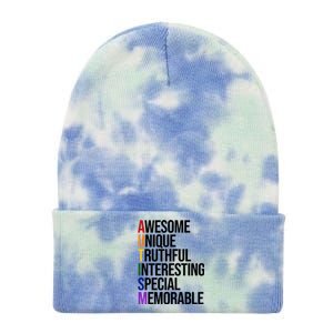 Autism Awesome Definition Tie Dye 12in Knit Beanie