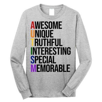 Autism Awesome Definition Long Sleeve Shirt