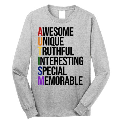 Autism Awesome Definition Long Sleeve Shirt