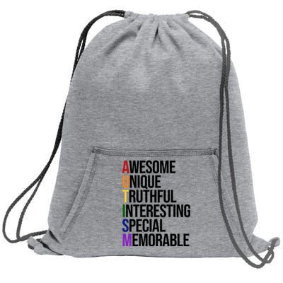 Autism Awesome Definition Sweatshirt Cinch Pack Bag