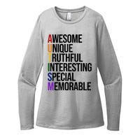 Autism Awesome Definition Womens CVC Long Sleeve Shirt