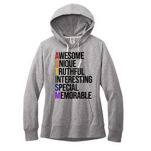 Autism Awesome Definition Women's Fleece Hoodie