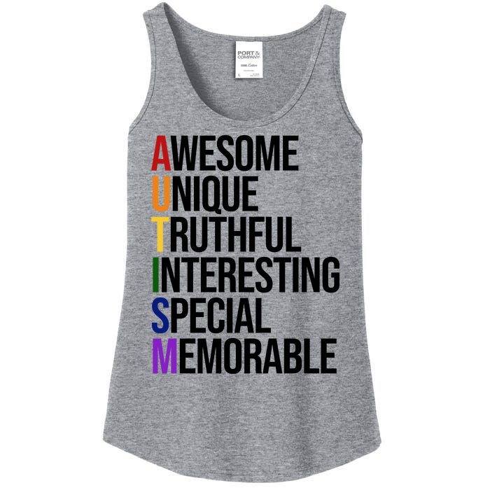 Autism Awesome Definition Ladies Essential Tank