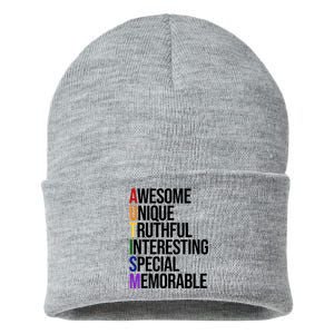 Autism Awesome Definition Sustainable Knit Beanie