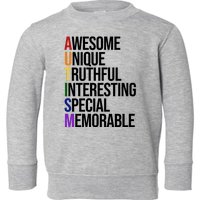 Autism Awesome Definition Toddler Sweatshirt