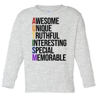 Autism Awesome Definition Toddler Long Sleeve Shirt