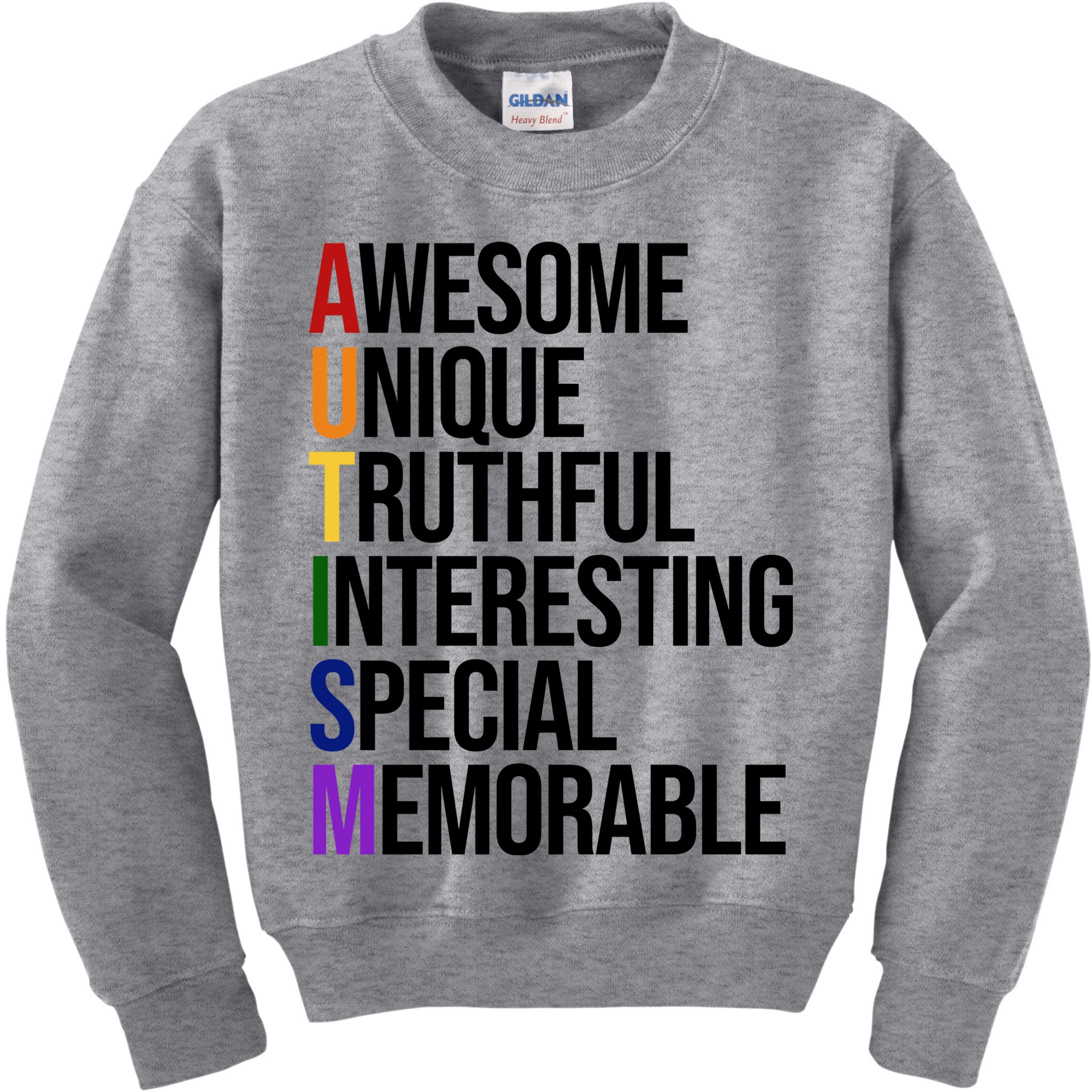 Autism Awesome Definition Kids Sweatshirt
