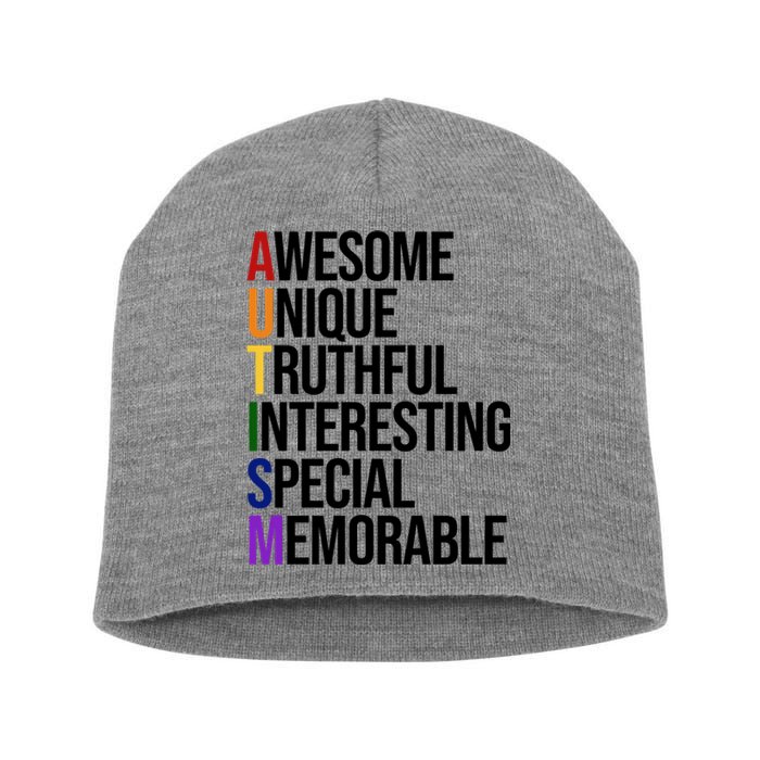 Autism Awesome Definition Short Acrylic Beanie