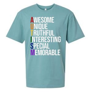 Autism Awesome Definition Sueded Cloud Jersey T-Shirt