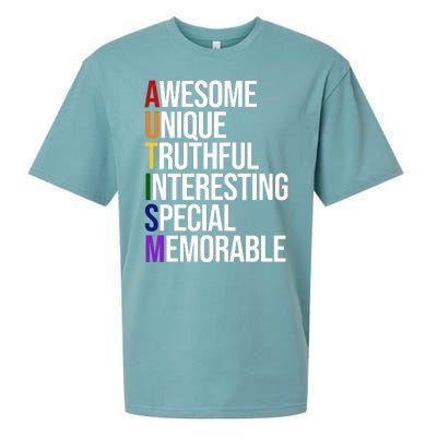 Autism Awesome Definition Sueded Cloud Jersey T-Shirt