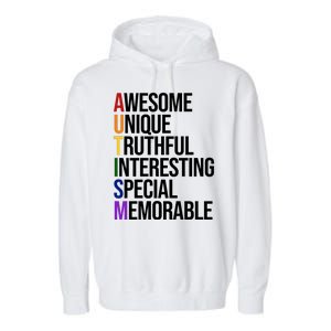 Autism Awesome Definition Garment-Dyed Fleece Hoodie