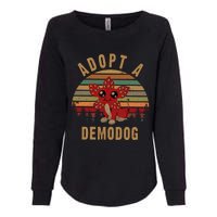 Adopt A Demodog Hell Fire Club Vintage Trending Upside Down Stranger Womens California Wash Sweatshirt