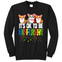 Autism Awareness Day Corgi It's Ok To Be Different Sweatshirt