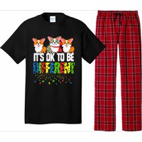 Autism Awareness Day Corgi It's Ok To Be Different Pajama Set